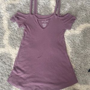 Purple American eagle top